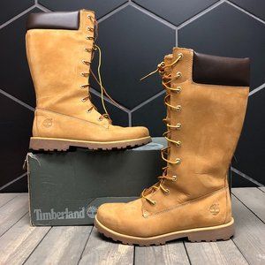 Juniors Girls Timberland Wheat High Top 6 Inch Boots Size 7